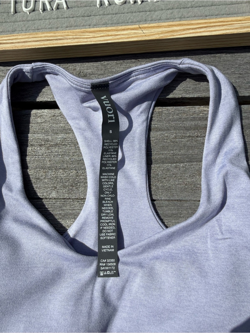 Vuori Halo Performance Crop Lavender Mist Heather Size SMALL NWT DreamKnit Tank - Picture 4 of 7
